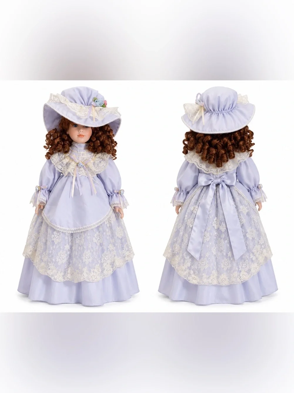Lavender Lace Girls' Formal Dress with Hat - Brand:
